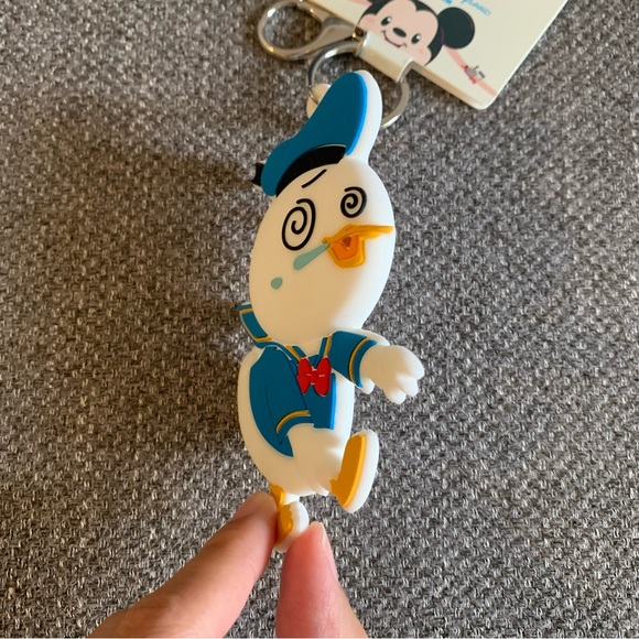 BNWT Hong Kong Disneyland Silicone Donald Duck Coin Pouch Keychain - Picture 5 of 6
